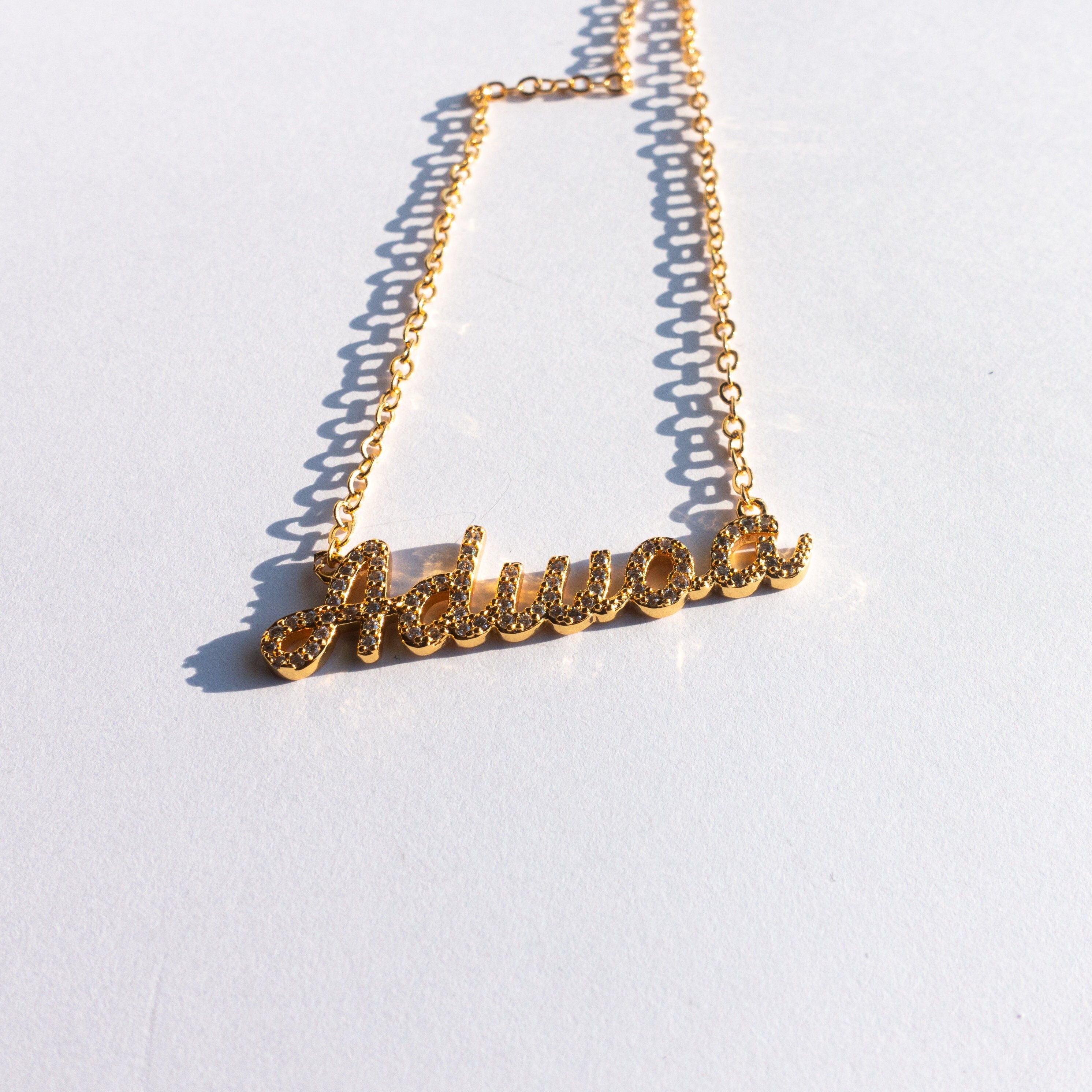 Adwoa Day Name Necklace - Monday Born