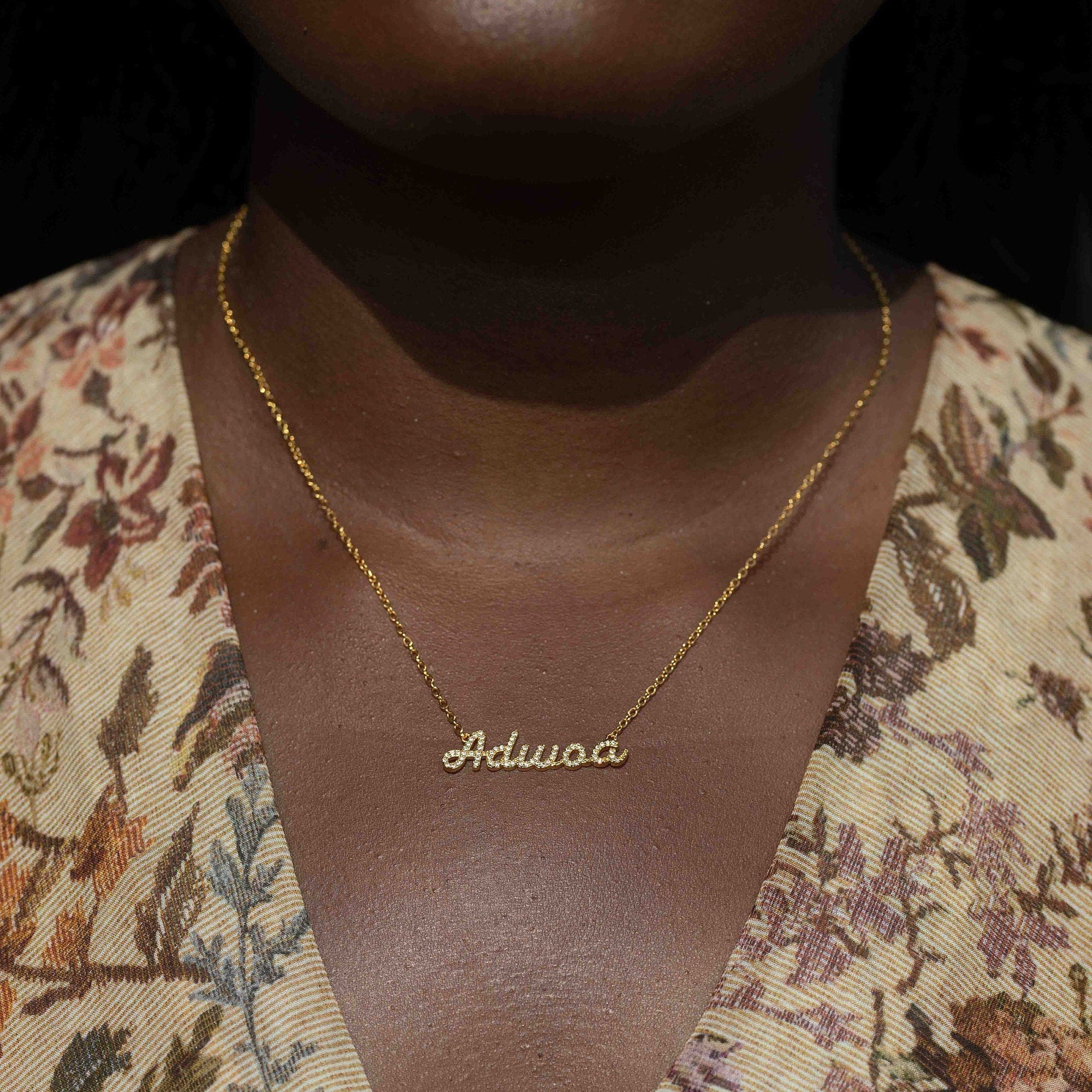 Adwoa Day Name Necklace - Monday Born